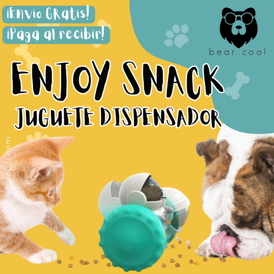 Enjoy Snack | Juguete interactivo, dispensador de comida para mascotas. 🎈 🎁🎮🐾🐱🐶